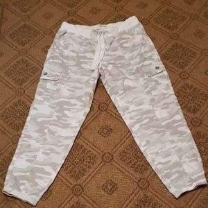 Calvin Klein Performance Elastic Waist And Cuff With Tie in White and Gray